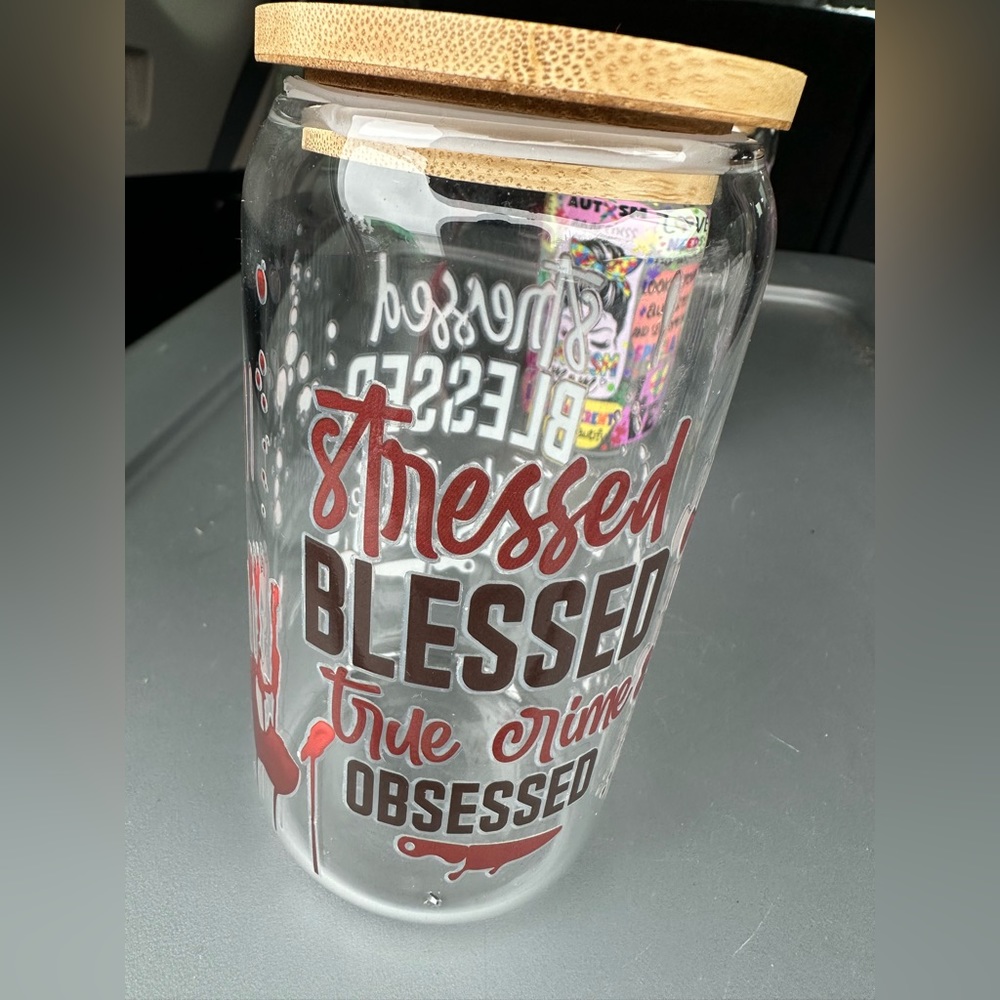 New True Crime 16oz glass Libbey